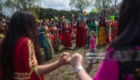 TOKYO, JAPAN - MARCH 24:  Kurdish women dance during Nowruz celebrations on March 24, 2018 in Tokyo, Japan. Nowruz meaning 'new day' and marking the first day of spring, is widely celebrated by Kurdish communities around the world including in Japan where an estimated 2000 Kurds reside, many of whom are claiming refugeeÊstatus owing to alleged human rights abuses in Turkey and Iraq. Although the Japanese government has issued some temporary permits allowing many to stay for years, no Turkish Kurd has ever been received refugee status in Japan, which would allow them to settle permanently.Ê  (Photo by Carl Court/Getty Images)