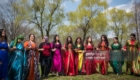 TOKYO, JAPAN - MARCH 24: Kurdish women dance during Nowruz celebrations on March 24, 2018 in Tokyo, Japan. Nowruz meaning 'new day' and marking the first day of spring, is widely celebrated by Kurdish communities around the world including in Japan where an estimated 2000 Kurds reside, many of whom are claiming refugeeÊstatus owing to alleged human rights abuses in Turkey and Iraq. Although the Japanese government has issued some temporary permits allowing many to stay for years, no Turkish Kurd has ever been received refugee status in Japan, which would allow them to settle permanently.Ê  (Photo by Carl Court/Getty Images)